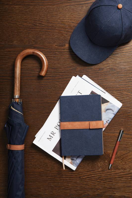 Блокнот VINGA Bosler из переработанного канваса RCS, 80 г/м²