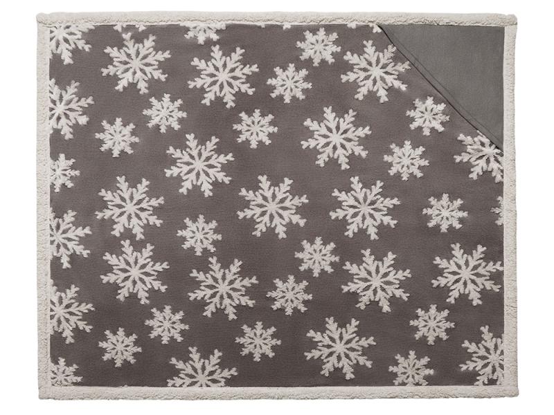 Плед Snowflake новогодний с капюшоном