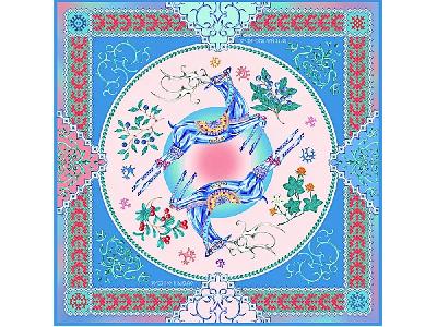 Платок Северное сияние