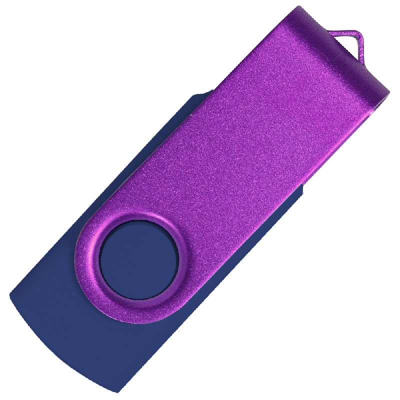 Флеш накопитель USB 2.0 Twister Сolor Mix 16GB, пластик Софт Тачметалл