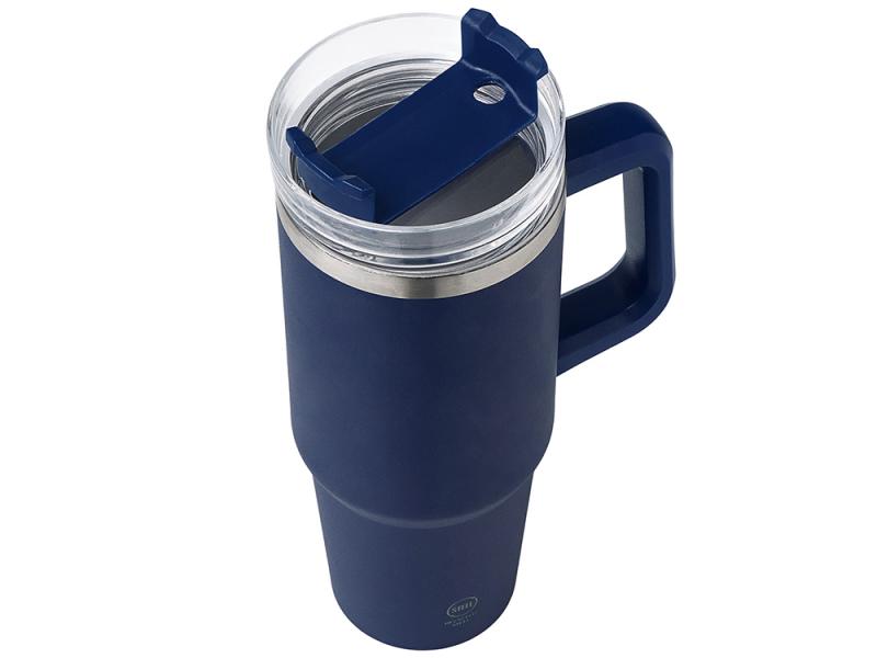 Термокружка KRANSTON с трубочкой и поворотной крышкой, 850 мл