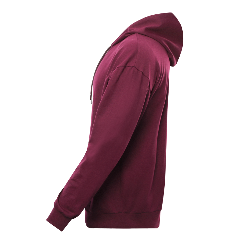 Толстовка STAN оверсайз на молнии с капюшоном футер без начёса 240, 99, Бордовый (661)