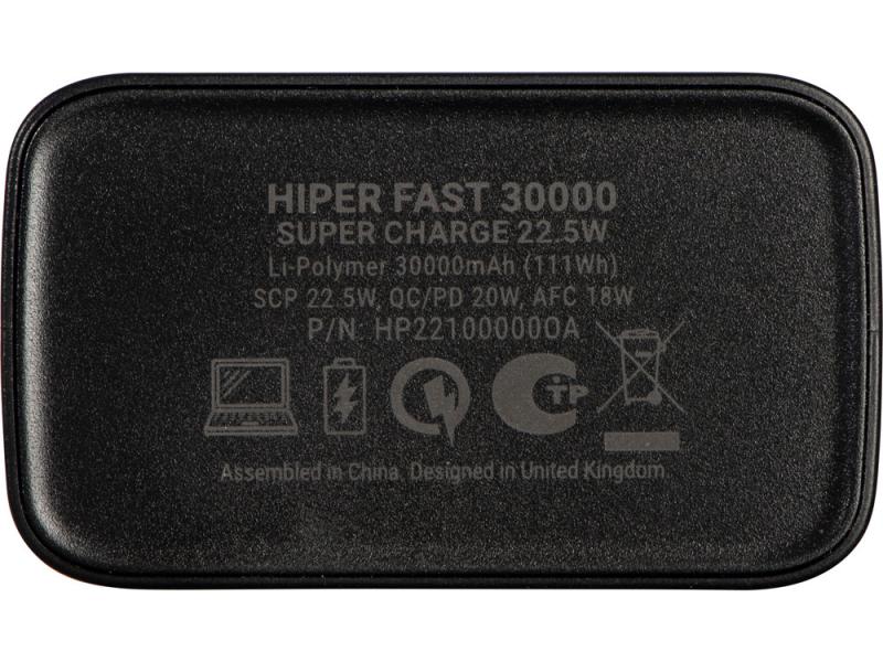 Портативный внешний аккумулятор FAST, 30000 mAh