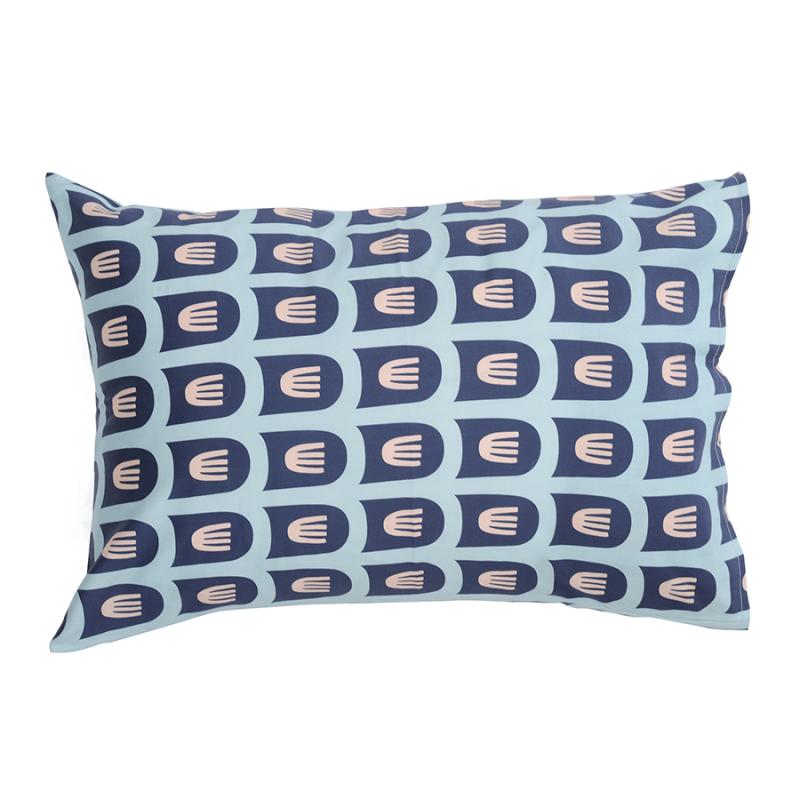 Набор из двух наволочек из сатина с принтом  time из коллекции cuts&pieces, 50х70 см