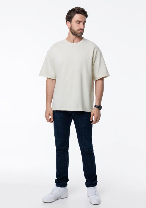 Футболка унисекс оверсайз STAN хлопок/полиэстер 260, 40, Молочный (11)