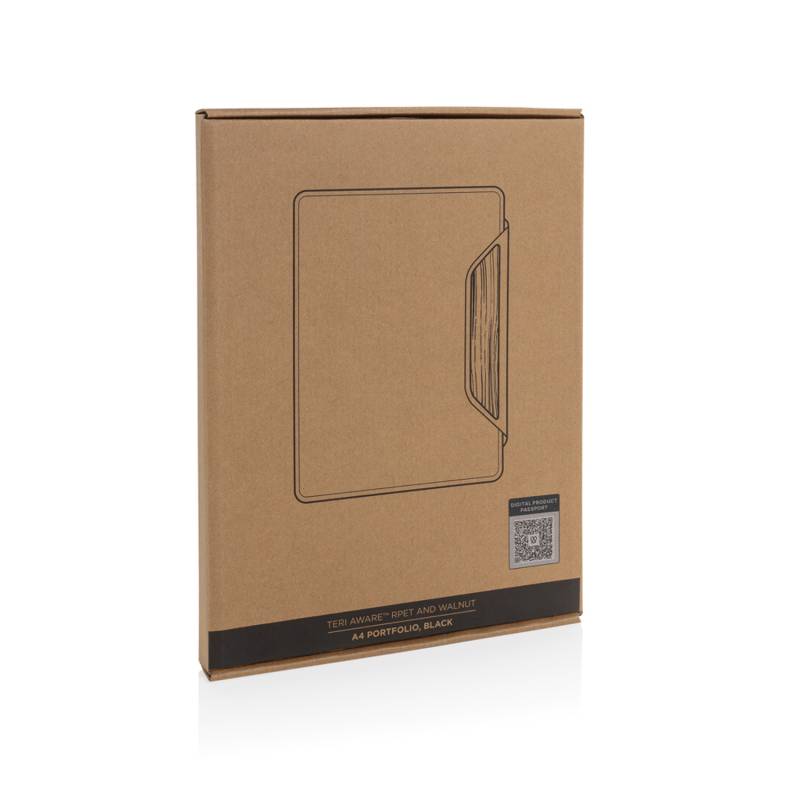 Органайзер Teri из rPET AWARE™ и орехового дерева, A4