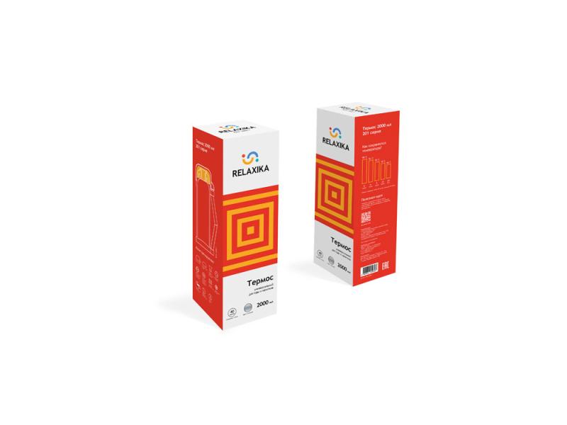 Термос Relaxika универсальный для еды и напитков 201 , 2000 мл