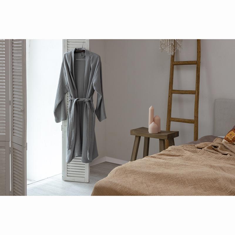 Халат из многослойного муслина  из коллекции essential, размер m