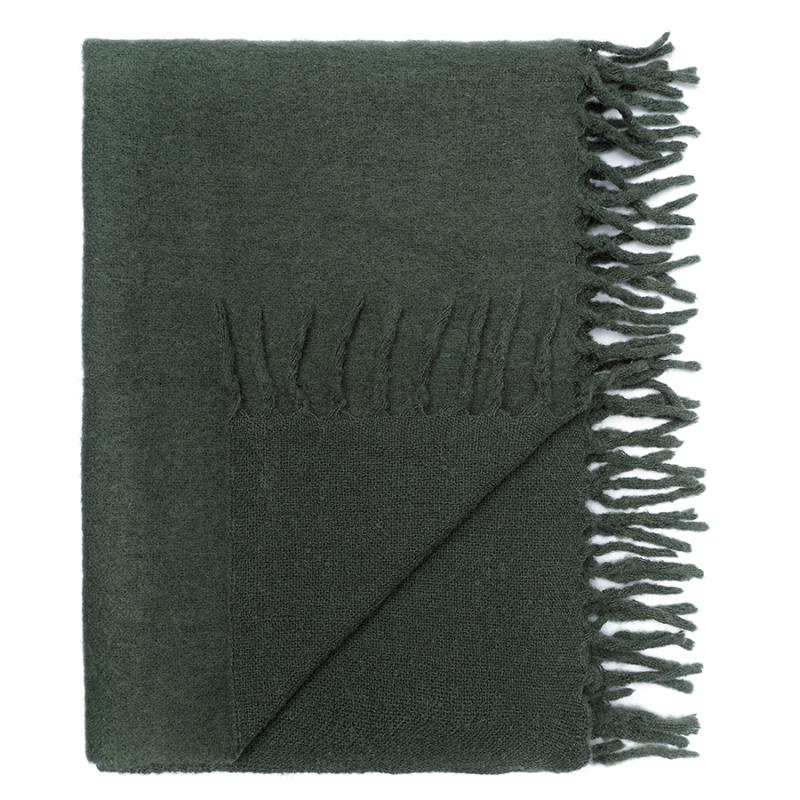 Плед мохер хвойно из коллекции essential, 130х180 см