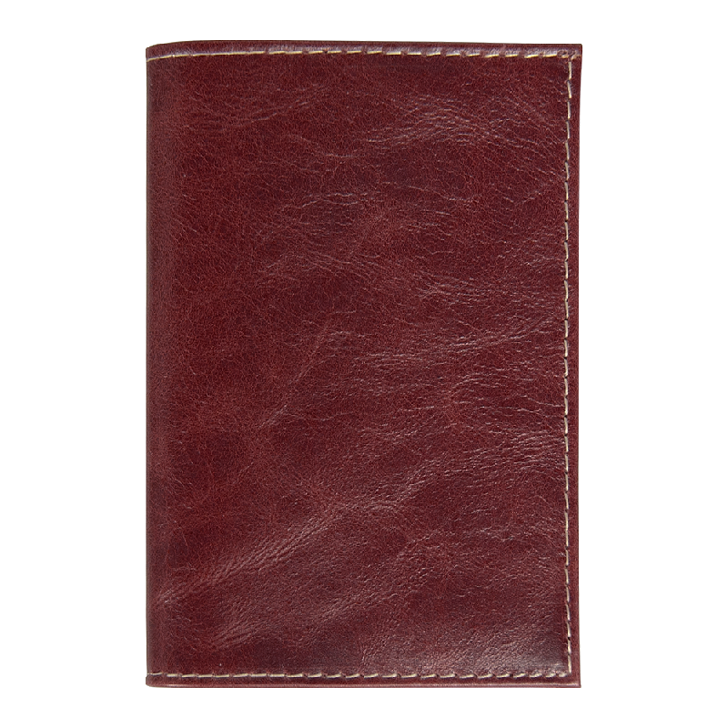 Обложка для автодокументов Leather Sky Matt Sun из натуральной кожи,  с белой прострочкой