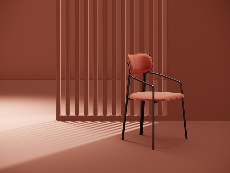 Стул ror, велюр