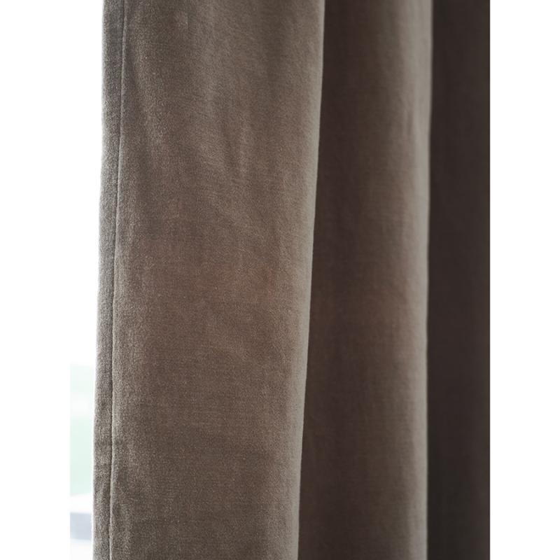 Штора из хлопкового бархата  из коллекции essential, 150х290 см