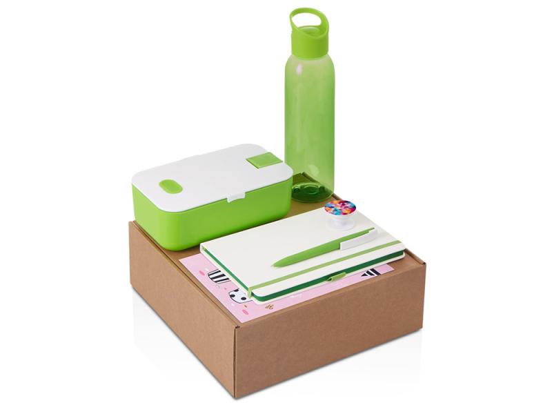 Набор Bitetime с бутылкой для воды, блокнотом, ручкой и ланчбоксом
