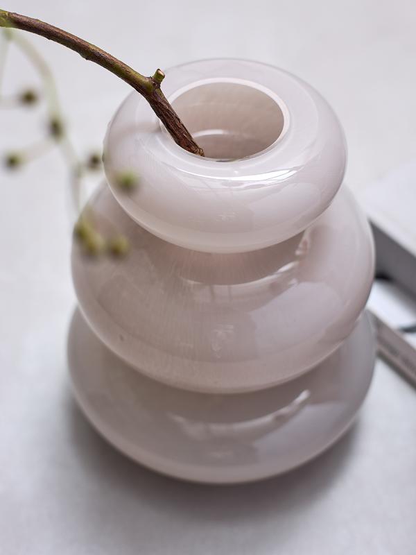 Ваза riverstone, 20 см, жемчужно