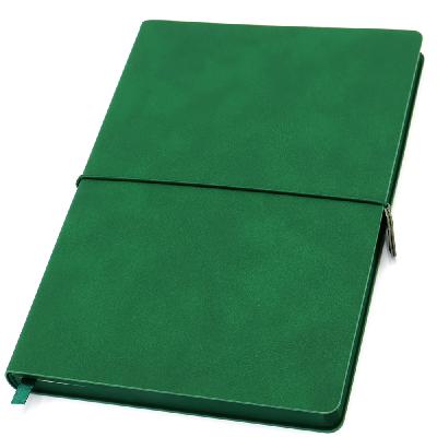 Ежедневник A5 недатированный Massimo в мягком переплёте, темно-зеленый