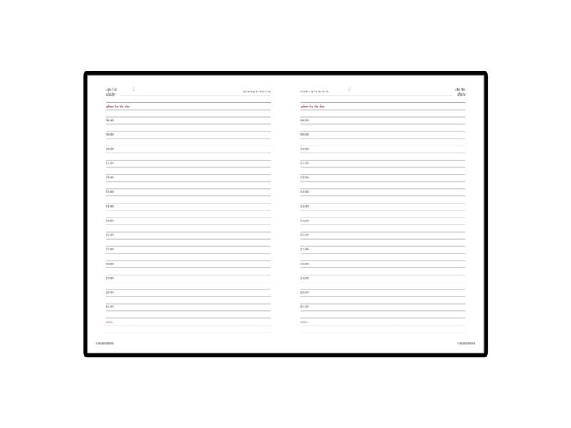 Ежедневник недатированный А6+ Sidney Nebraska с серебряным срезом