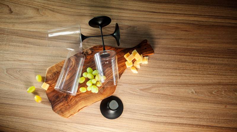 Хрустальный бокал для белого вина на магните Trebonn SplitGlass, 2 шт, 280 мл