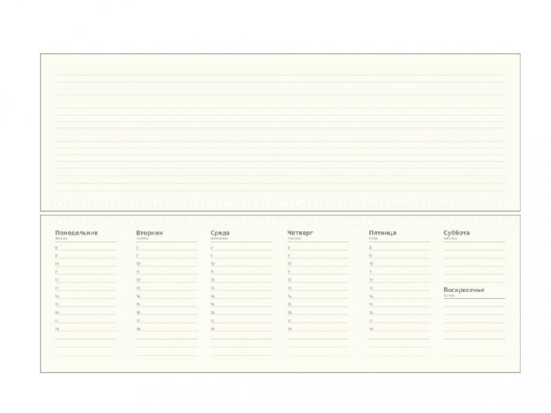 Планинг сборный Alfa Buffalo 325*130 мм, недатированный, в твердой обложке