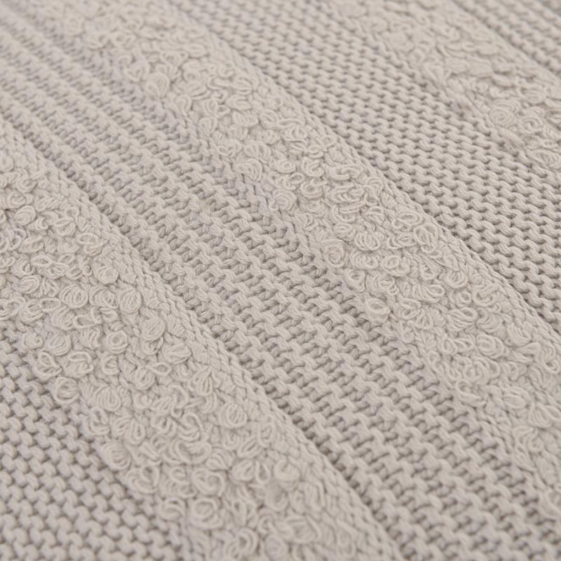 Подушка из хлопка с буклированной вязкой  из коллекции essential, 45х45 см