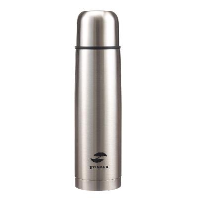 Термос Stinger с чехлом, 0,8 л, узкий, нержавеющая , 8,1 x 8,1 x 29,1 см