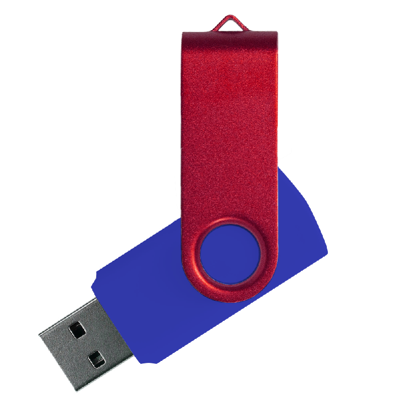 Флеш накопитель USB 2.0 Twister Сolor Mix 16GB, пластик Софт Тачметалл