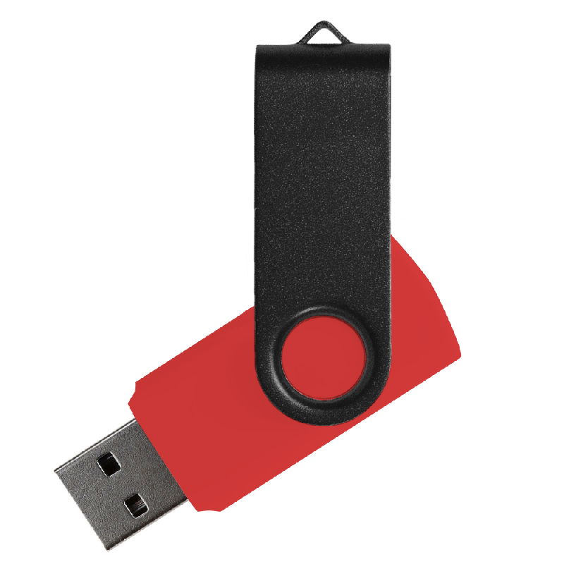 Флеш накопитель USB 2.0 Twister Сolor Mix 16GB, пластик Софт Тачметалл