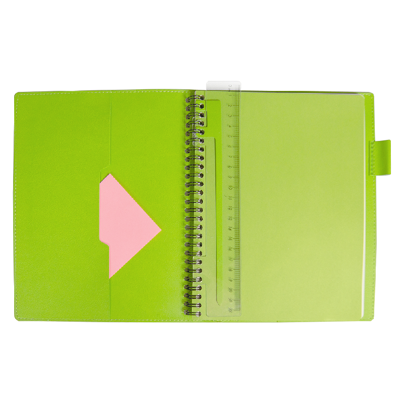 Ежедневник Flexy Verde Sivilia B5 на пружине, недатированный, в гибкой обложке