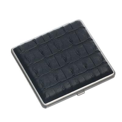 Портсигар SQuire, искусственная кожа,   с рисунком, 96*93*19 мм