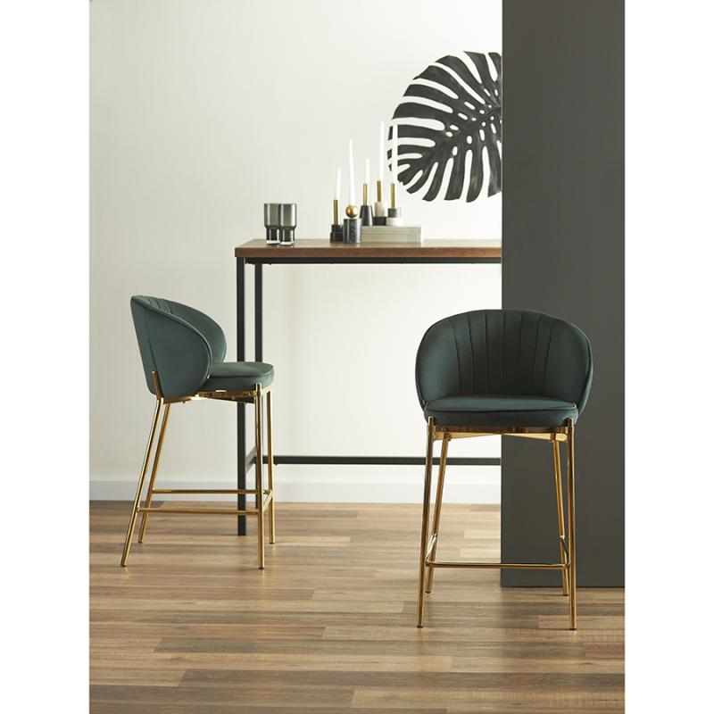 Стул полубарный coral, велюр