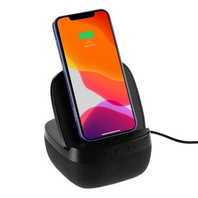 Колонка с беспроводной зарядкой Esca и подсветкой логотипа