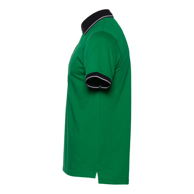 Рубашка поло  мужская STAN с контрастными деталями хлопок/полиэстер 185