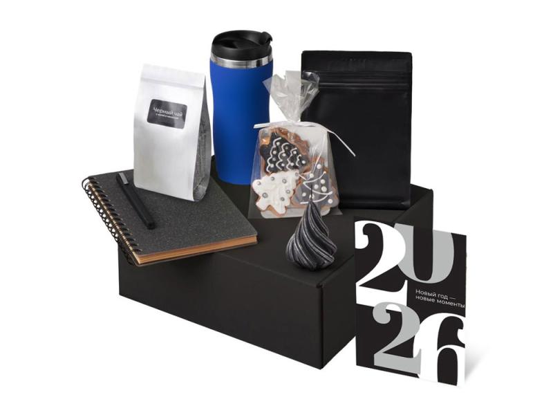 Подарочный набор Re:Charge с термокружкой, кофе и блокнотом