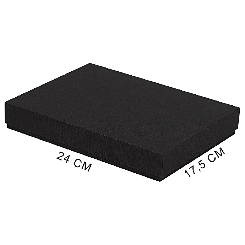 Коробка подарочная, размер 24*17,5*3 см, Solution Superior Linen,  ложемент под два прямоугольных предмета