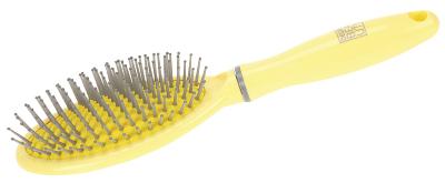 Щетка Dewal Beauty серия "Лимонный пудинг", массажная, с нейлоновым штифтом, овальная