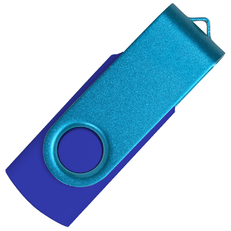 Флеш накопитель USB 2.0 Twister Сolor Mix 16GB, пластик Софт Тачметалл