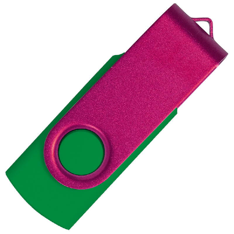 Флеш накопитель USB 2.0 Twister Сolor Mix 16GB, пластик Софт Тачметалл