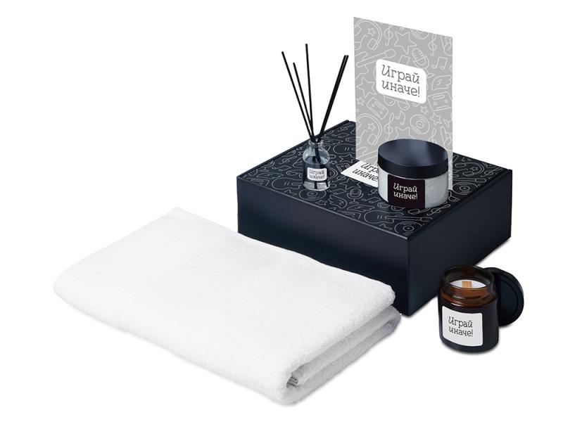 Подарочный набор Re:y. Care с полотенцем, солью для ванны и диффузором