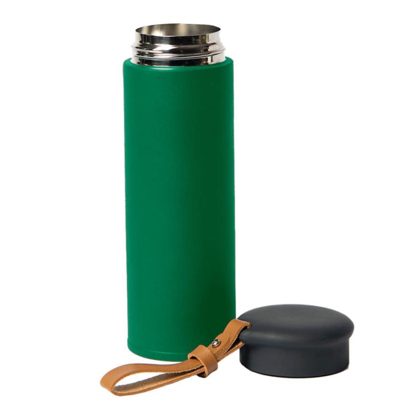 Термос вакуумный STRIPE, голубой, нержавеющая сталь, 450 мл