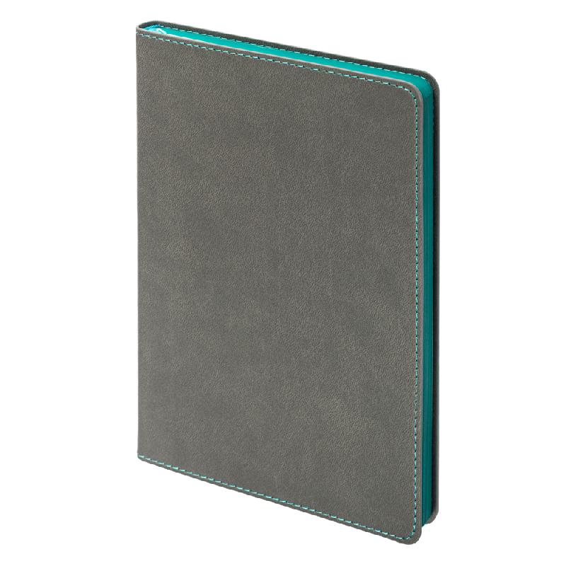 Ежедневник Flexy Latte А5,  с бирюзовым срезом, недатированный, в гибкой обложке
