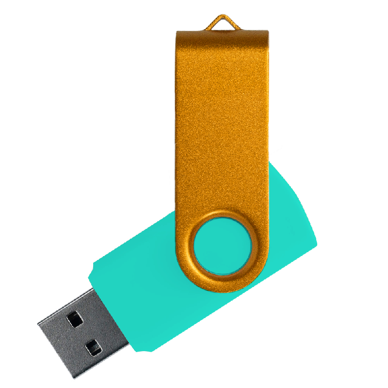 Флеш накопитель USB 2.0 Twister Сolor Mix 16GB, пластик Софт Тачметалл