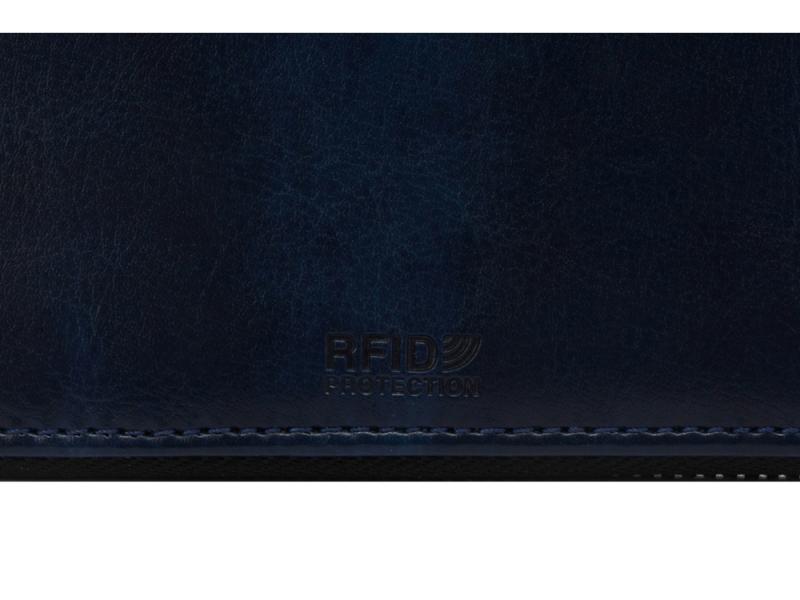 Бизнес-блокнот на молнии А5 Fabrizio с RFID защитой и ручкой