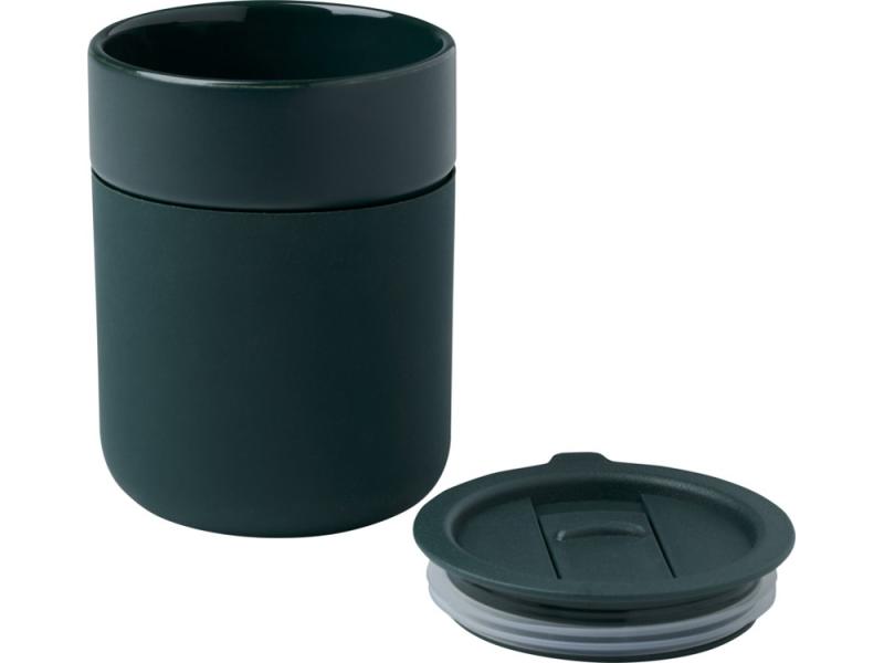 Кружка Java с силиконовой оберткой и пластиковой крышкой