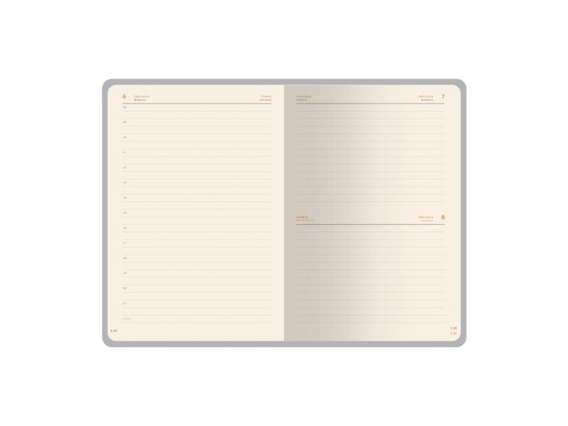 Ежедневник А5 датированный Boston на 2026 год