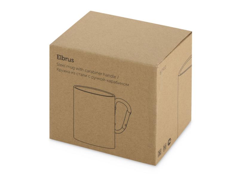 Кружка из стали с ручкой-карабином Elbrus