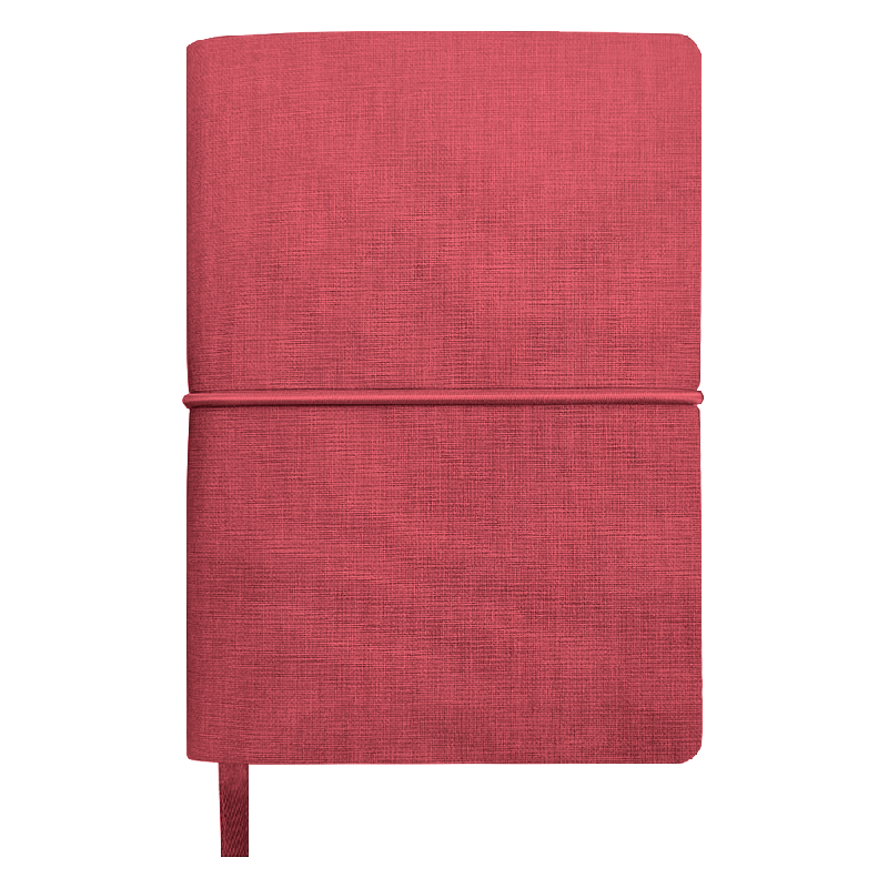 Блокнот А6 Van Diemen, со стикерами, в гибкой обложке c резинкой в линейку