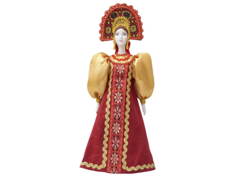 Подарочный набор: кукла фарфоровая, мёд с гецким орехом