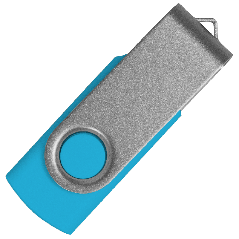 Флеш накопитель USB 2.0 Twister Сolor Mix 16GB, пластик Софт Тачметалл
