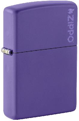 Зажигалка ZIPPO Classic с покрытием Purple Matte, латунь, овая, 38x13x57 мм