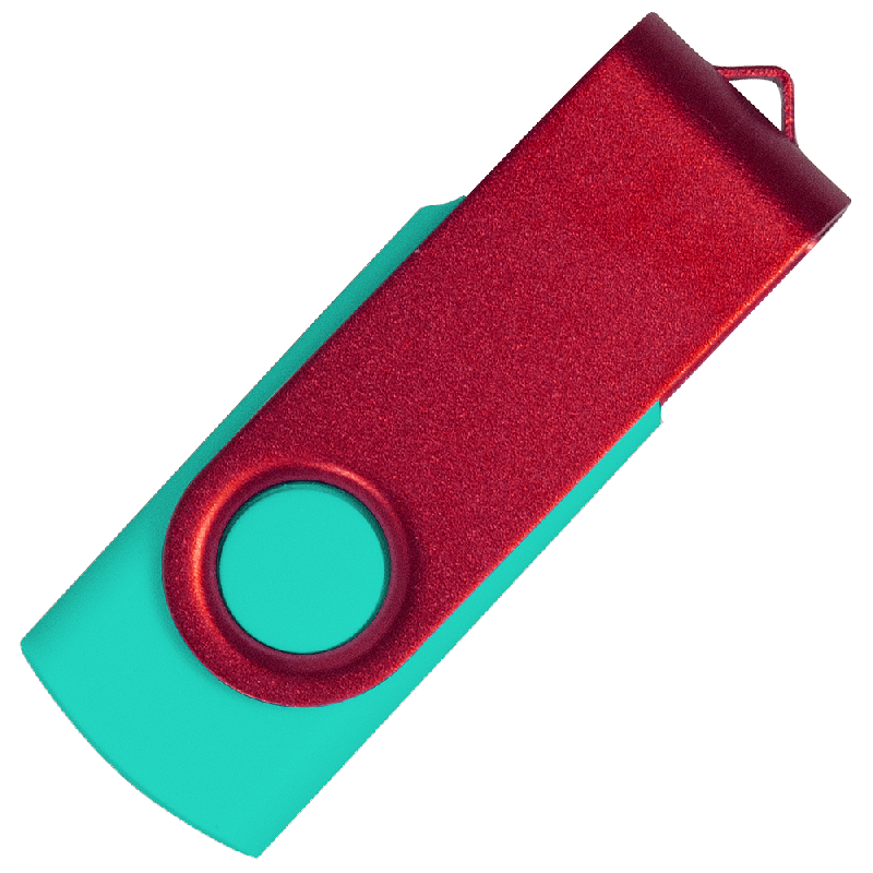Флеш накопитель USB 2.0 Twister Сolor Mix 16GB, пластик Софт Тачметалл
