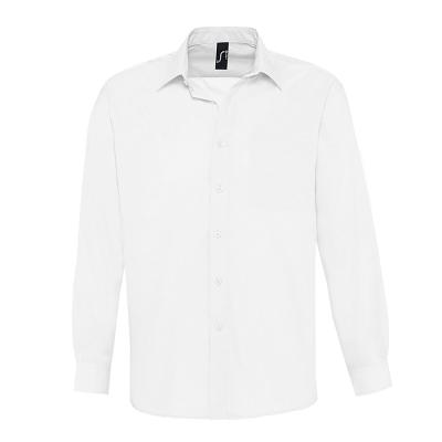 Рубашка мужская "Baltimore", белый_S, 65% полиэстер, 35% хлопок, 95г/м2
